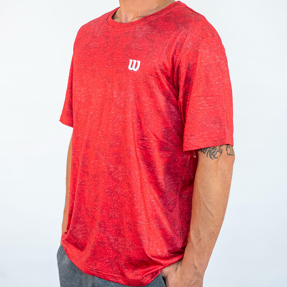 PLAYERA HOMBRE WILSON ROJO STRONG FIT CAB - 2