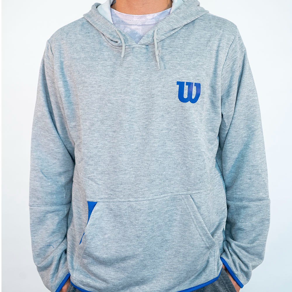 SUDADERA HOMBRE WILSON GRIS FRENCH TERRY CAB - 1