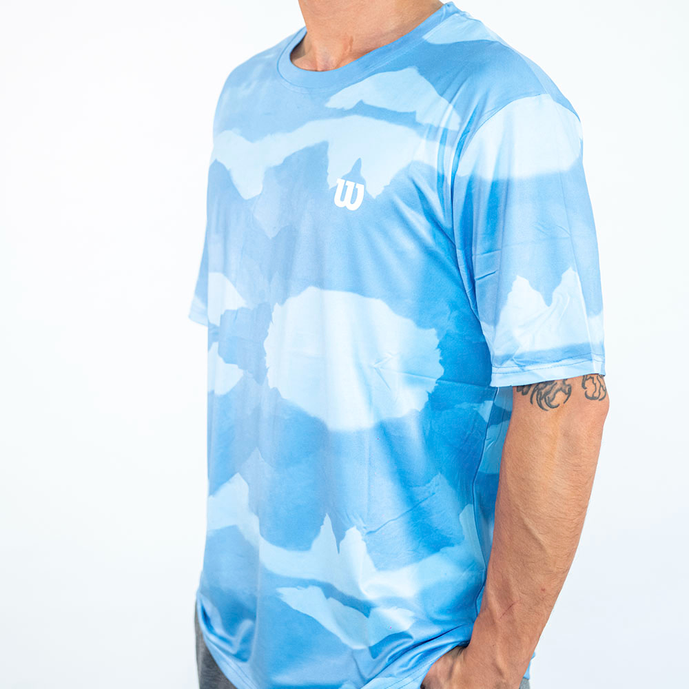 PLAYERA HOMBRE WILSON CELESTE POL-ELAST CAB - 3