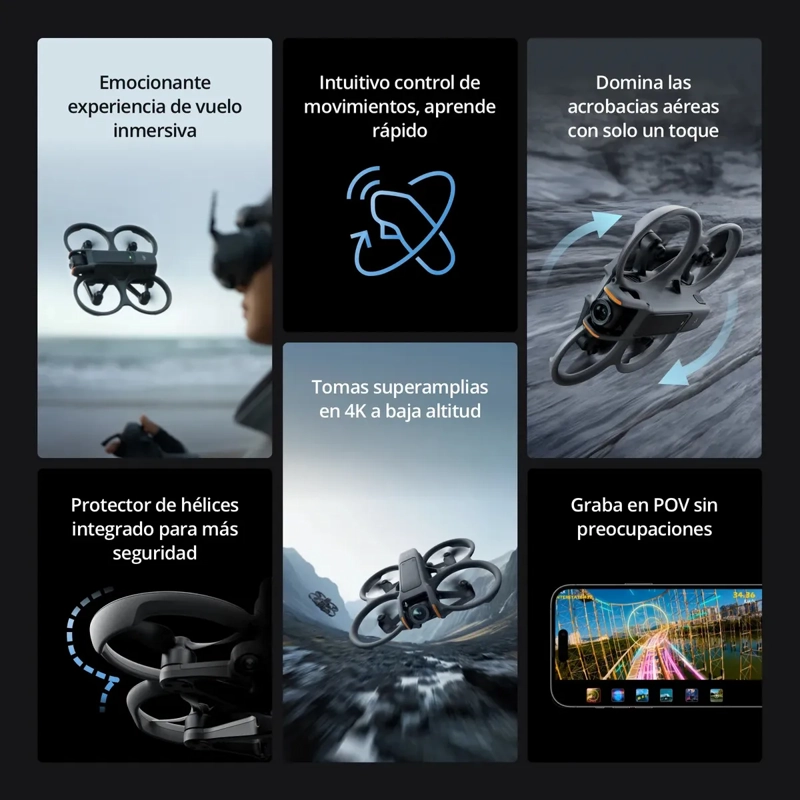 DRON CON CAMARA DJI AVATA 2 FLY MORE COMBO (THREE BATTERIES) - 2