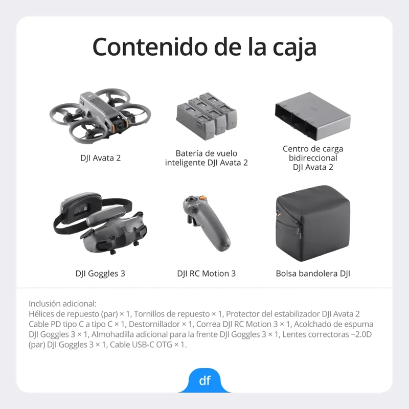 DRON CON CAMARA DJI AVATA 2 FLY SMART COMBO(THREE BATTERIES) - 6