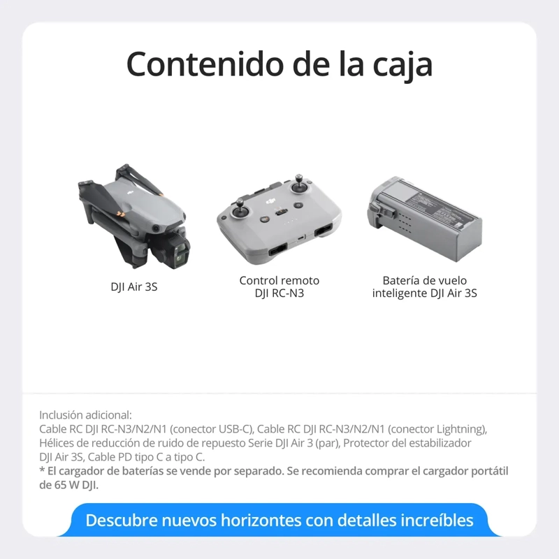 DRON CON CAMARA DJI AIR 3S (DJI RC-N3) - 7