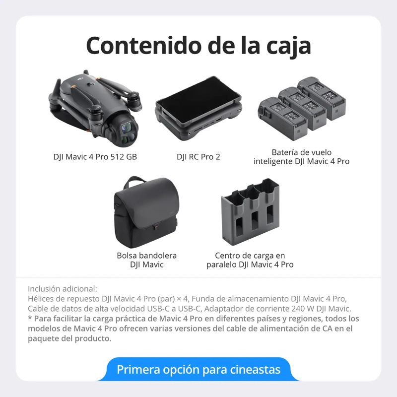 DRON CON CAMARA DJI MAVIC 4 PRO 512GB CREATOR COMBOR(DJI RC PRO 2) - 6