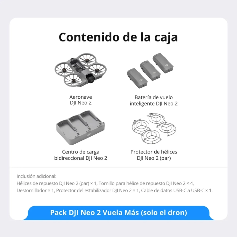DRON CON CAMARA DJI NEO 2 FLY MORE COMBO (DRONE ONLY) - 5