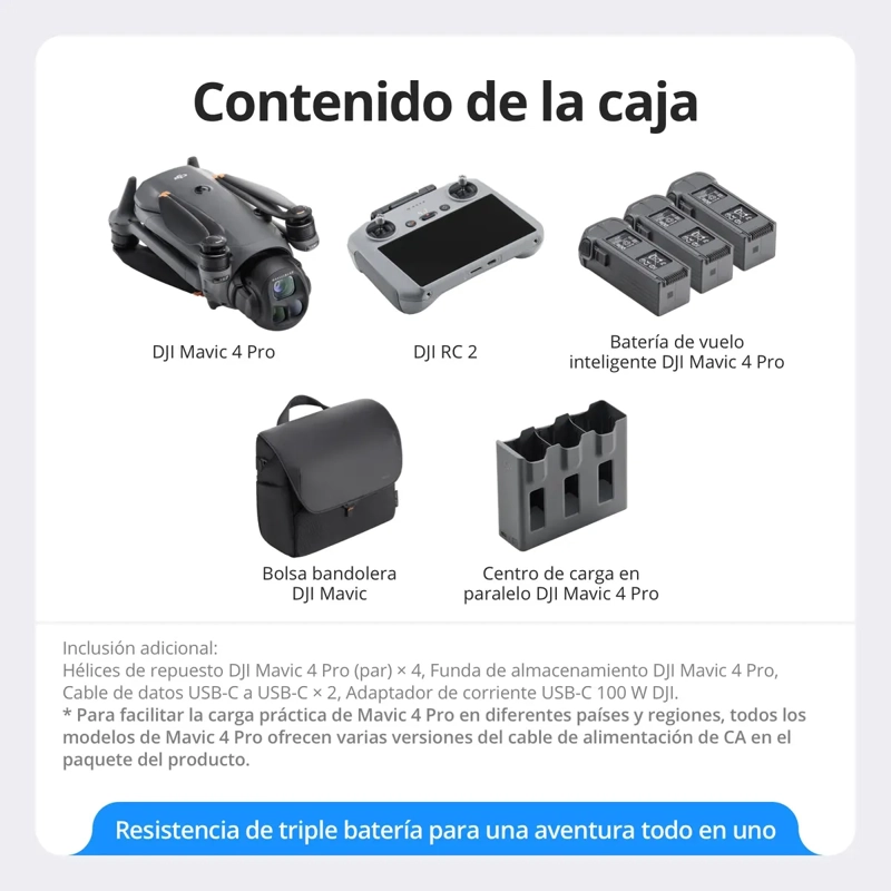 DRON CON CAMARA DJI MAVIC 4 PRO FLY MORE COMBO(DJI RC 2) - 6