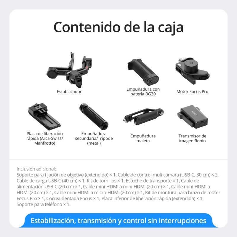 ESTABILIZADOR DJI RS 4 PRO COMBO - 6