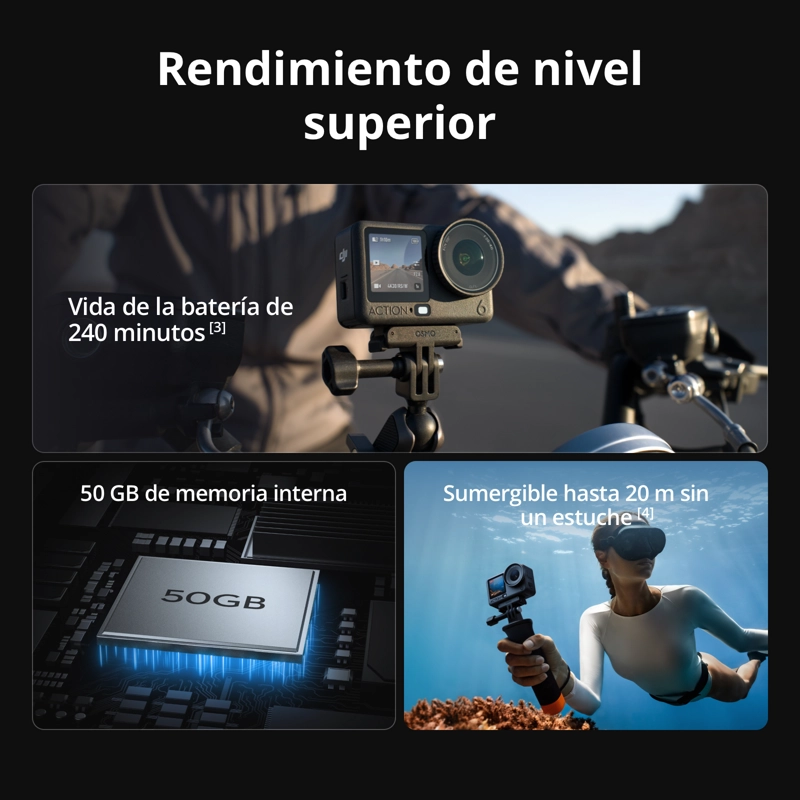 CAMARA DJI OSMO ACTION 6 PRO ADVENTURE COMBO - 5