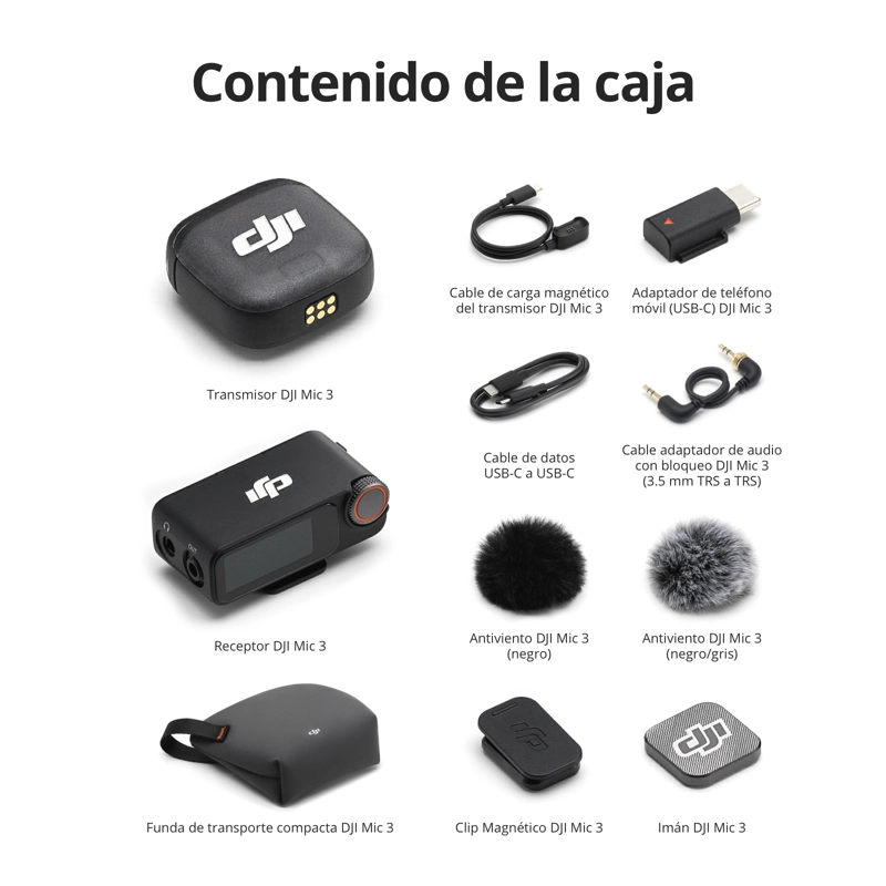 MICROFONO DJI MIC 3 (1 TX + 1 RX) - 6