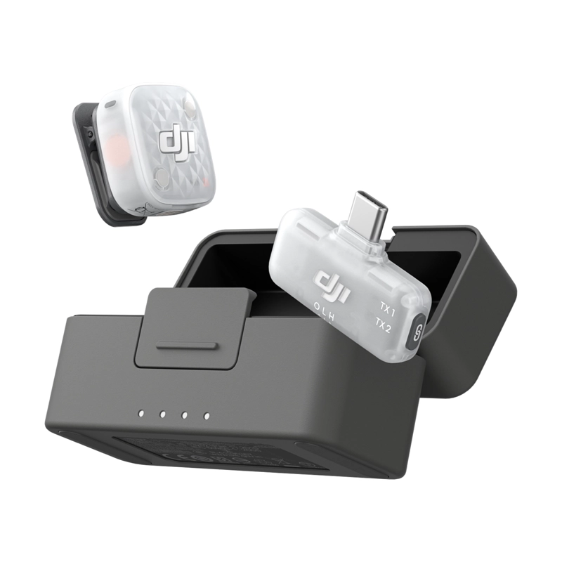 MICROFONO DJI MIC MINI 2S (1 TX + 1 MOBILE RX + CHARGING CASE) - 1