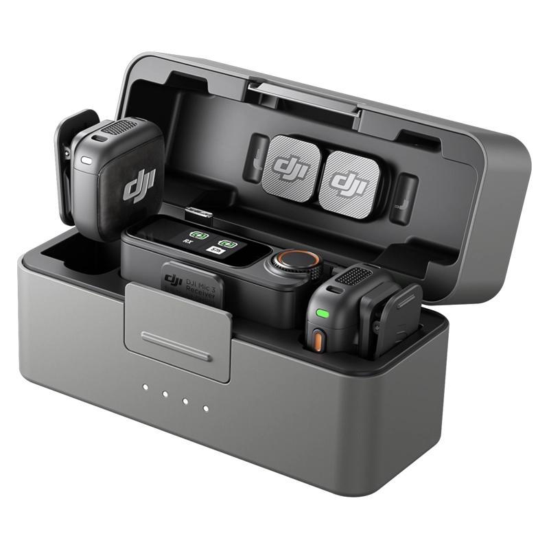 MICROFONO DJI MIC 3 (2 TX + 1 RX + CHARGING CASE) - 1