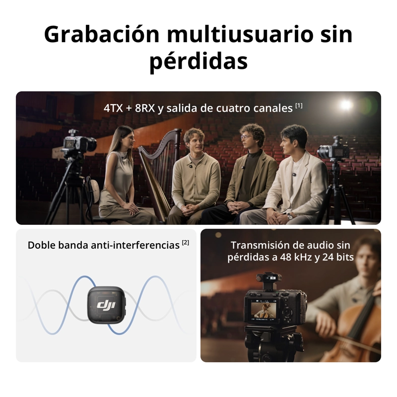 MICROFONO DJI MIC 3 (2 TX + 1 RX + CHARGING CASE) - 2