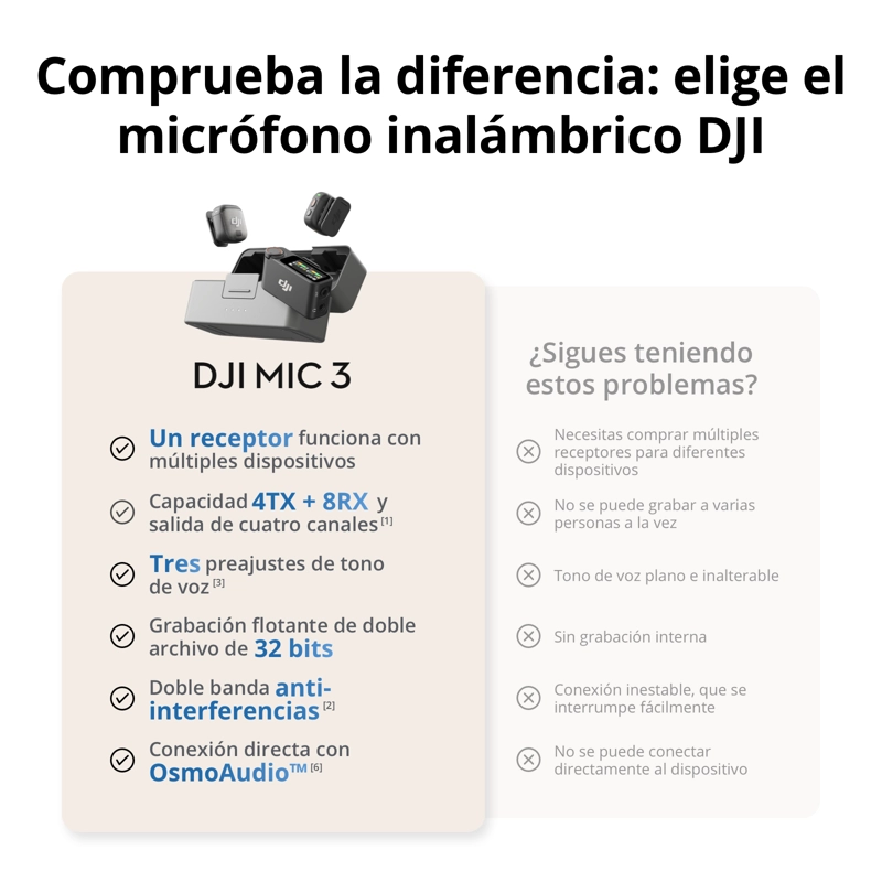 MICROFONO DJI MIC 3 (2 TX + 1 RX + CHARGING CASE) - 6