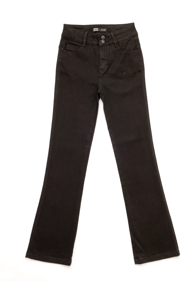 JEANS STRAIGHT FIT MUJER EFESIS NEGRO EMI RECTO - 4