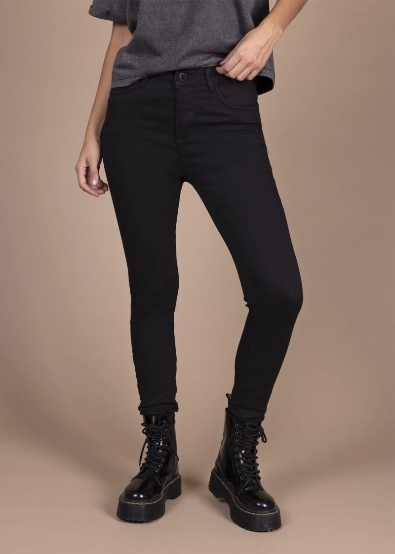 JEANS ALGODÓN MUJER EFESIS NEGRO MIA SKINNY - 1