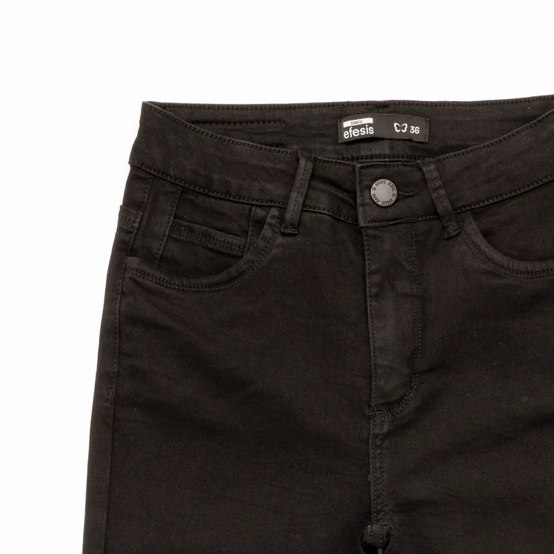 JEANS ALGODÓN MUJER EFESIS NEGRO MIA SKINNY - 5