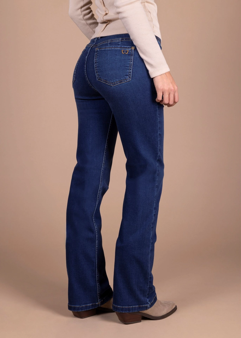 JEANS ALGODÓN RECTO MUJER EFESIS AZUL ISI STRAIGHT - 2