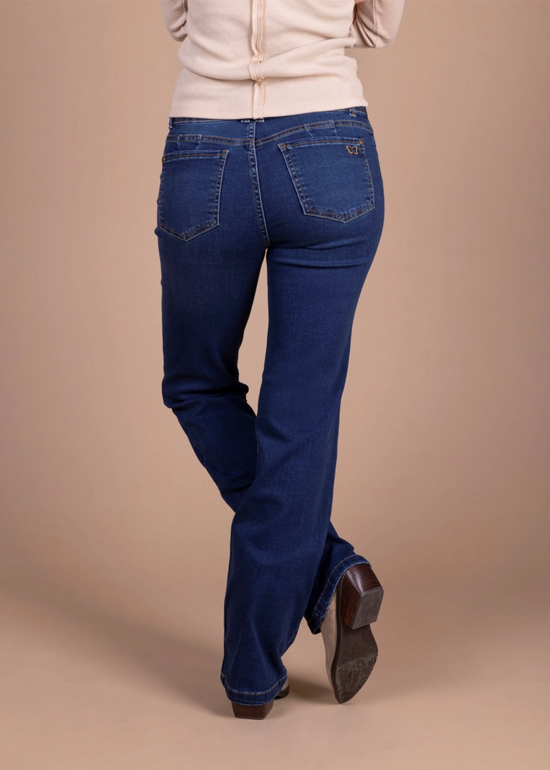 JEANS ALGODÓN RECTO MUJER EFESIS AZUL ISI STRAIGHT - 3
