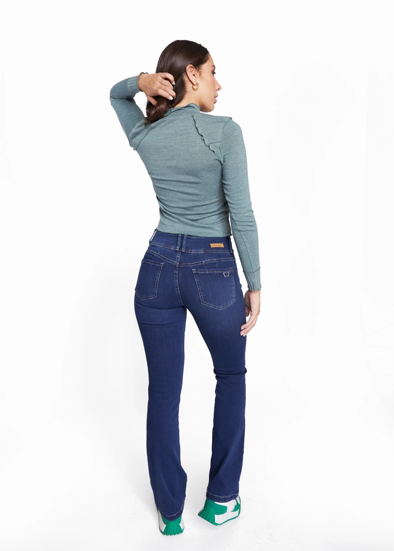 JEANS ALGODÓN RECTO MUJER EFESIS AZUL ISI STRAIGHT - 7