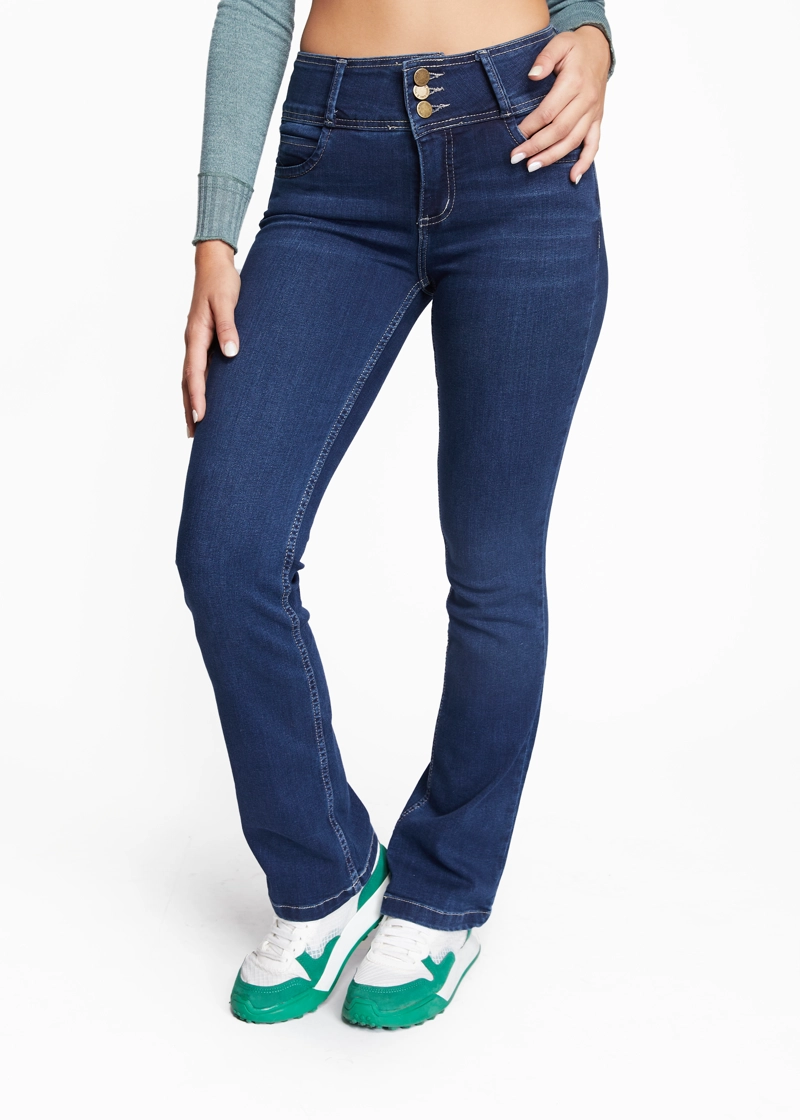 JEANS ALGODÓN RECTO MUJER EFESIS AZUL ISI STRAIGHT - 8