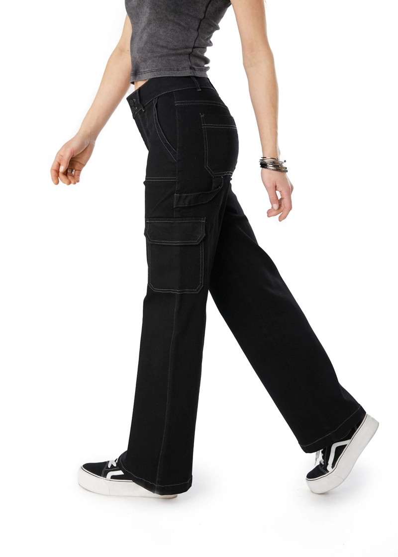 JEANS NAOS PALAZZO CARGO HILO CONTRATONO NEGRO EFESIS | EFESIS - 2