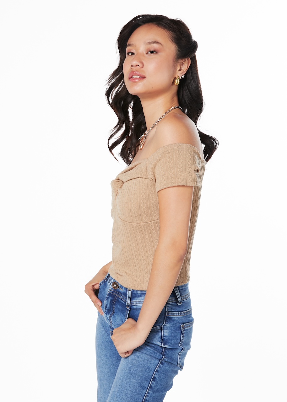 POLERA MICHI REGULAR ESCOTE BARDOT TORZON EN BUSTO - 3