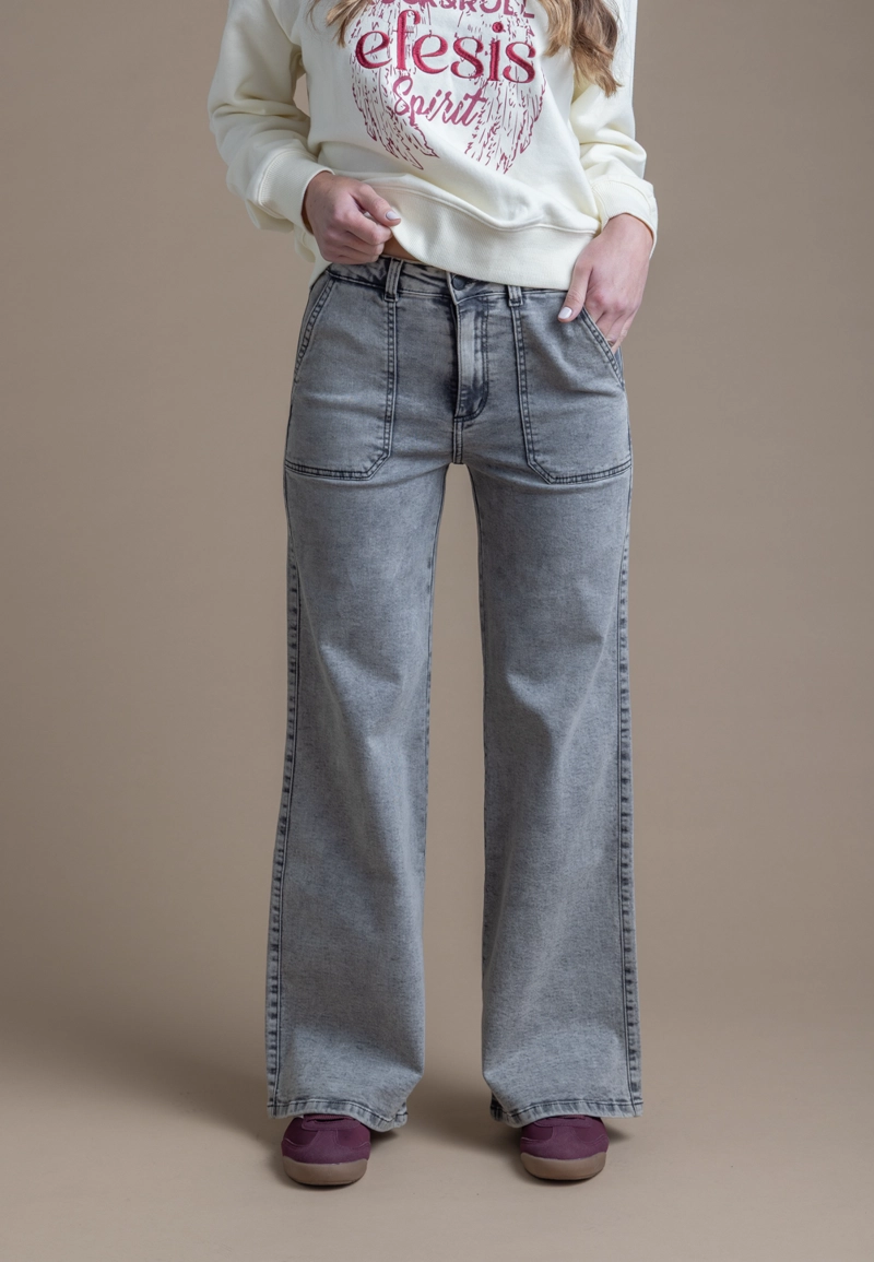 JEANS ZOE PALAZZO BOLSILLO PARCHE - 2