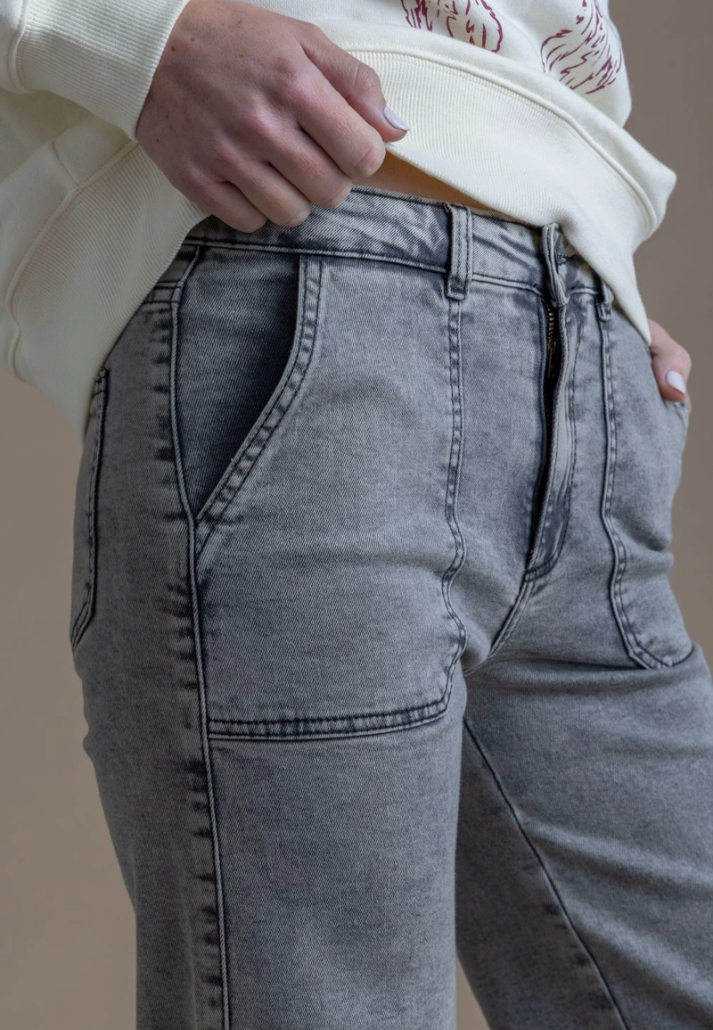 JEANS ZOE PALAZZO BOLSILLO PARCHE - 5