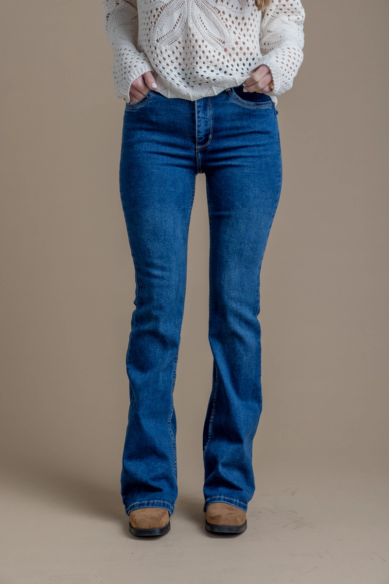 JEANS FEEL FLARE BOLSILLO C/ TAPETAS - 1