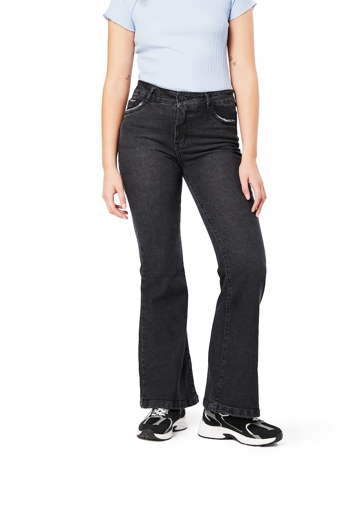 JEANS GORETI FLARE TIRO MEDIO - 1