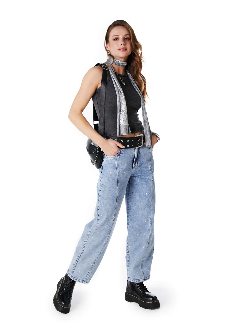 POLERA LAM TANK FIT GRAVILLADA GRAFITO EFESIS - 1