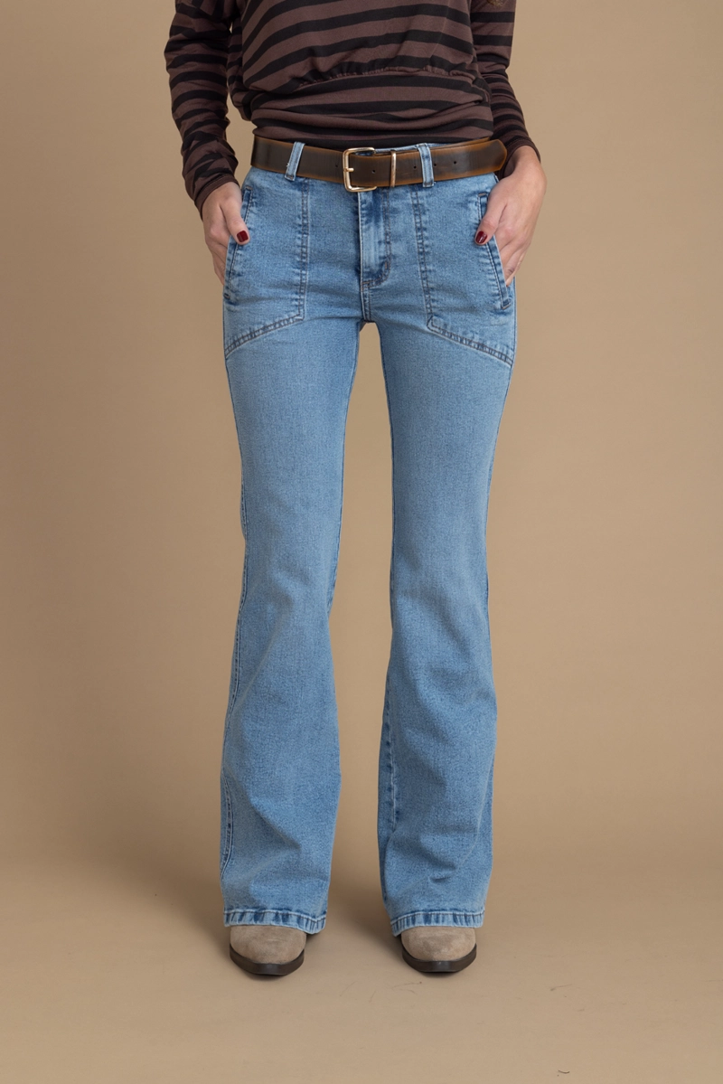 JEANS CLAUS FLARE BOLSILLO VIVO INTERIOR AZUL EFESIS - 1