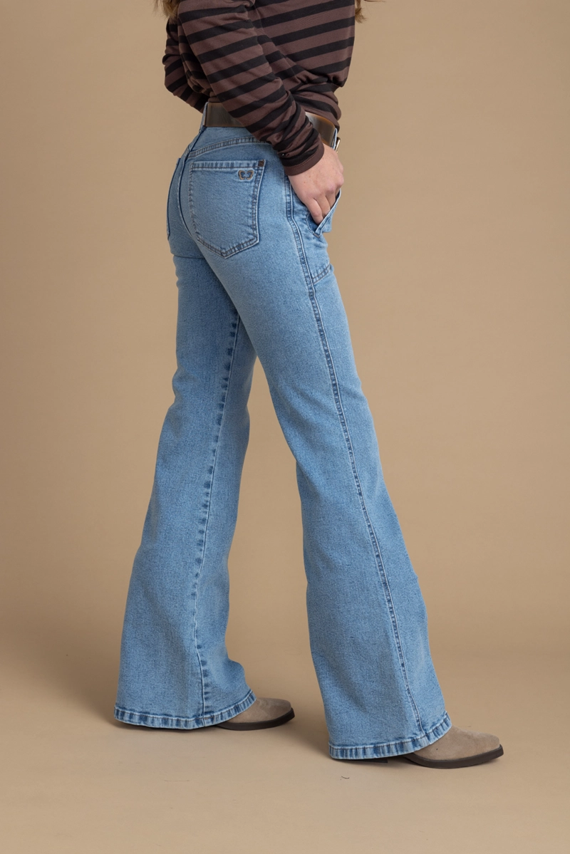 JEANS CLAUS FLARE BOLSILLO VIVO INTERIOR AZUL EFESIS - 2