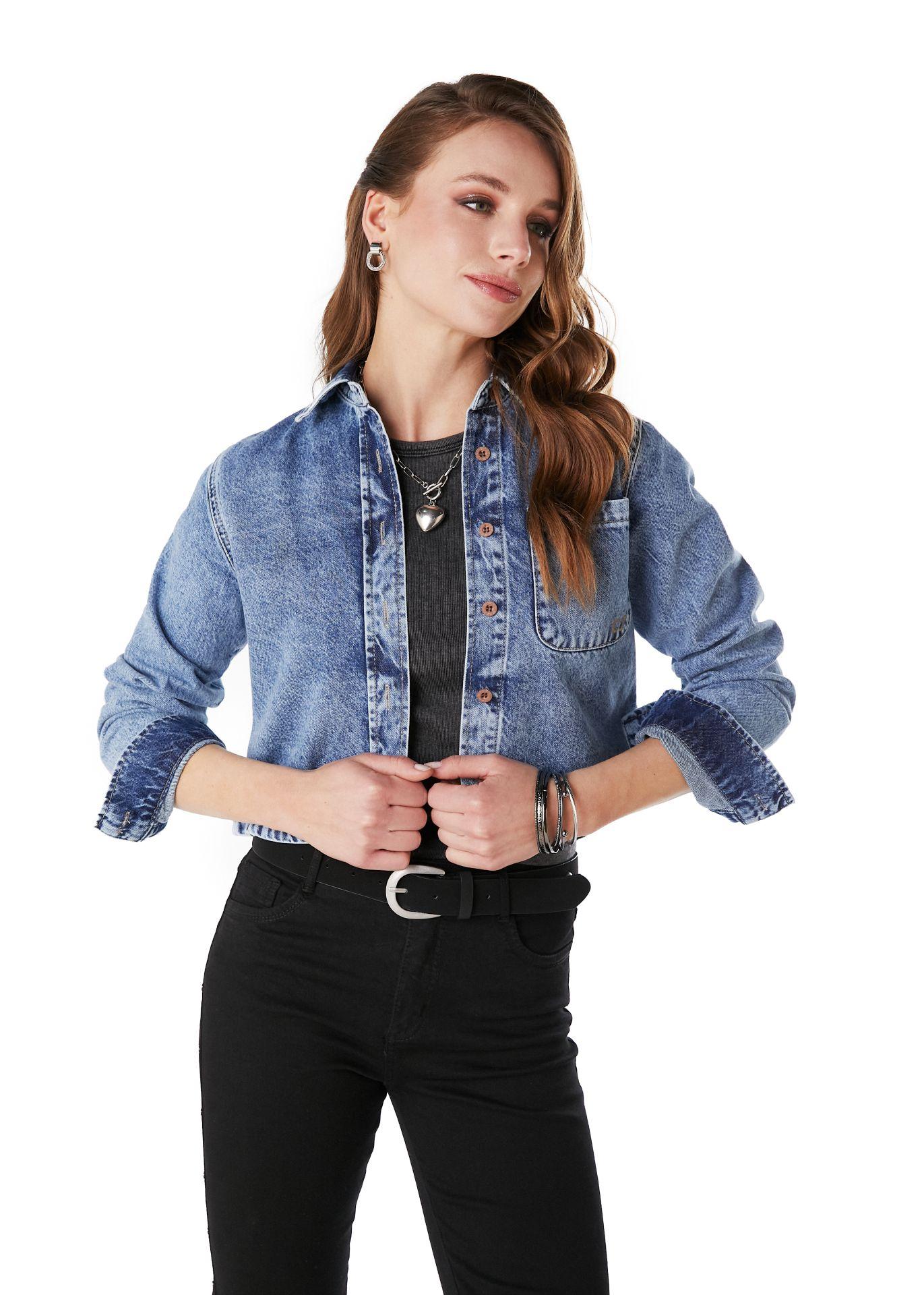 SOBRECAMISA KAI REGULAR CROP AZUL EFESIS - 2