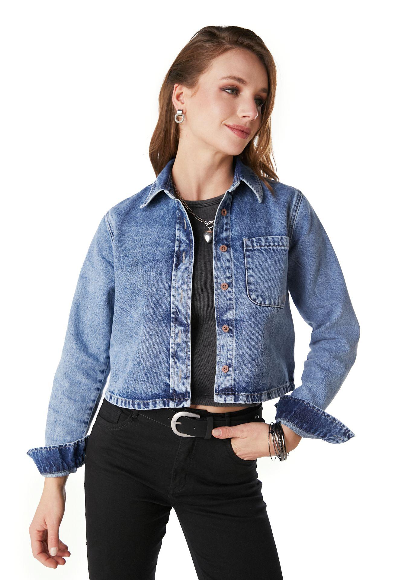 SOBRECAMISA KAI REGULAR CROP AZUL EFESIS - 3