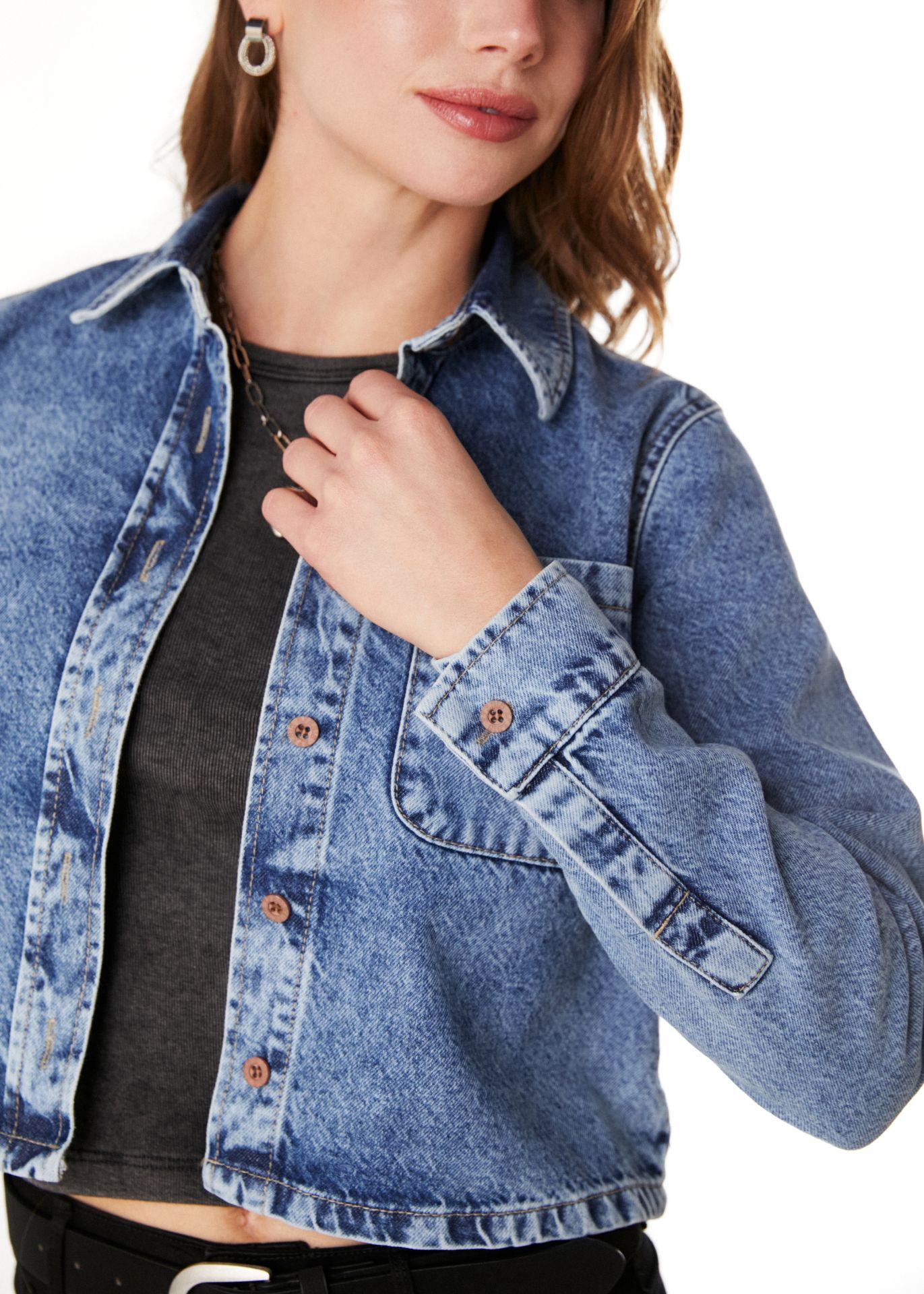 SOBRECAMISA KAI REGULAR CROP AZUL EFESIS - 5