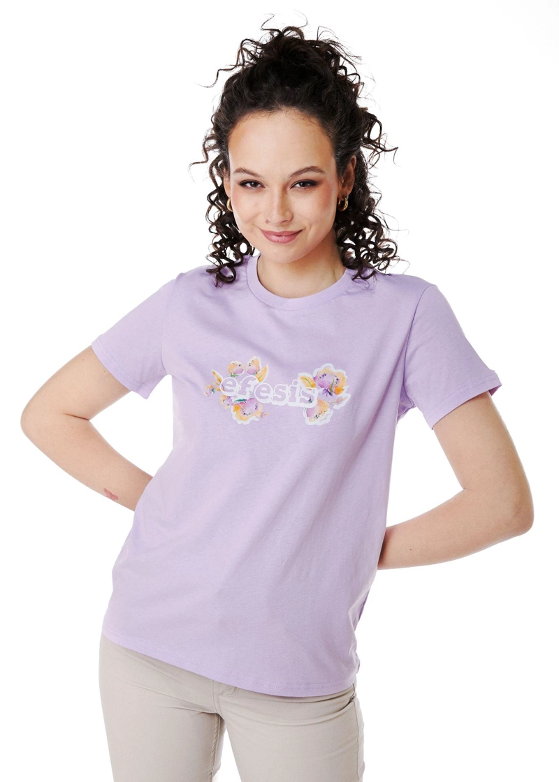 POLERA GIOVY REGULAR ESTAMPADO LILA EFESIS - 2