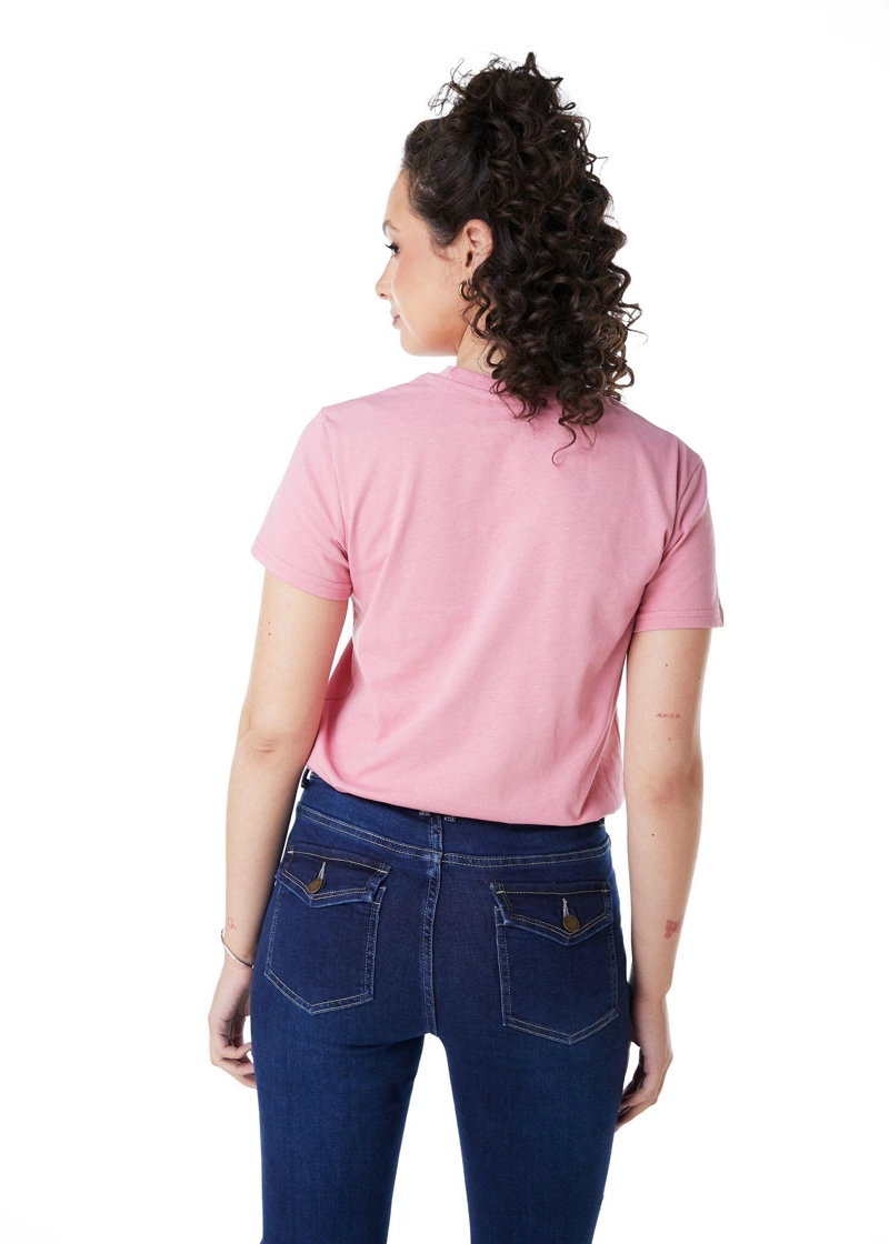 POLERA GIOVY REGULAR ESTAMPADO ROSA EFESIS - 7