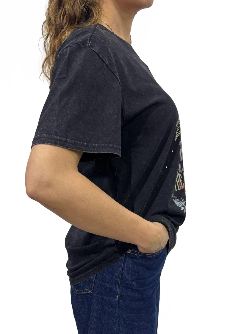 POLERA IKER REGULAR ESTAMPADA NEGRO EFESIS - 2