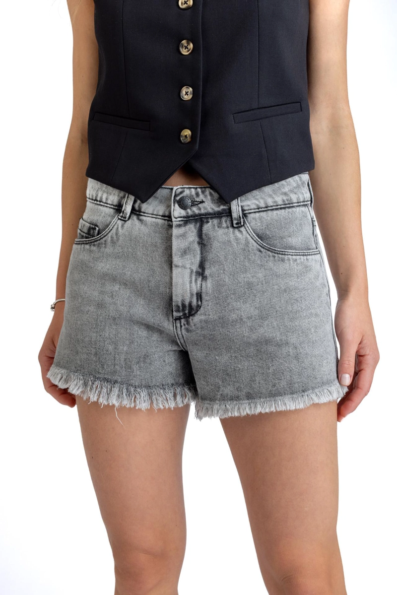 SHORT PANUCA ROTURAS ESTAMPADO ESTRELLA GRIS EFESIS - 2