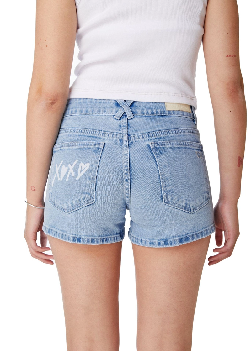 SHORT TACHI BOLSILLO PARCHE RAYO AZUL EFESIS - 4