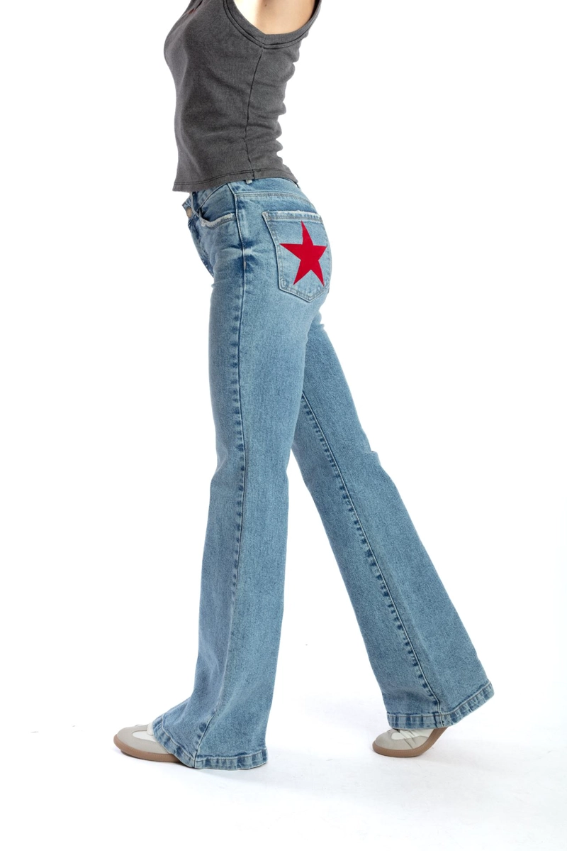 JEANS KENAI BLUE LIGHT FLARE ESTRELLAS BOLSILLOS EFESIS - 3