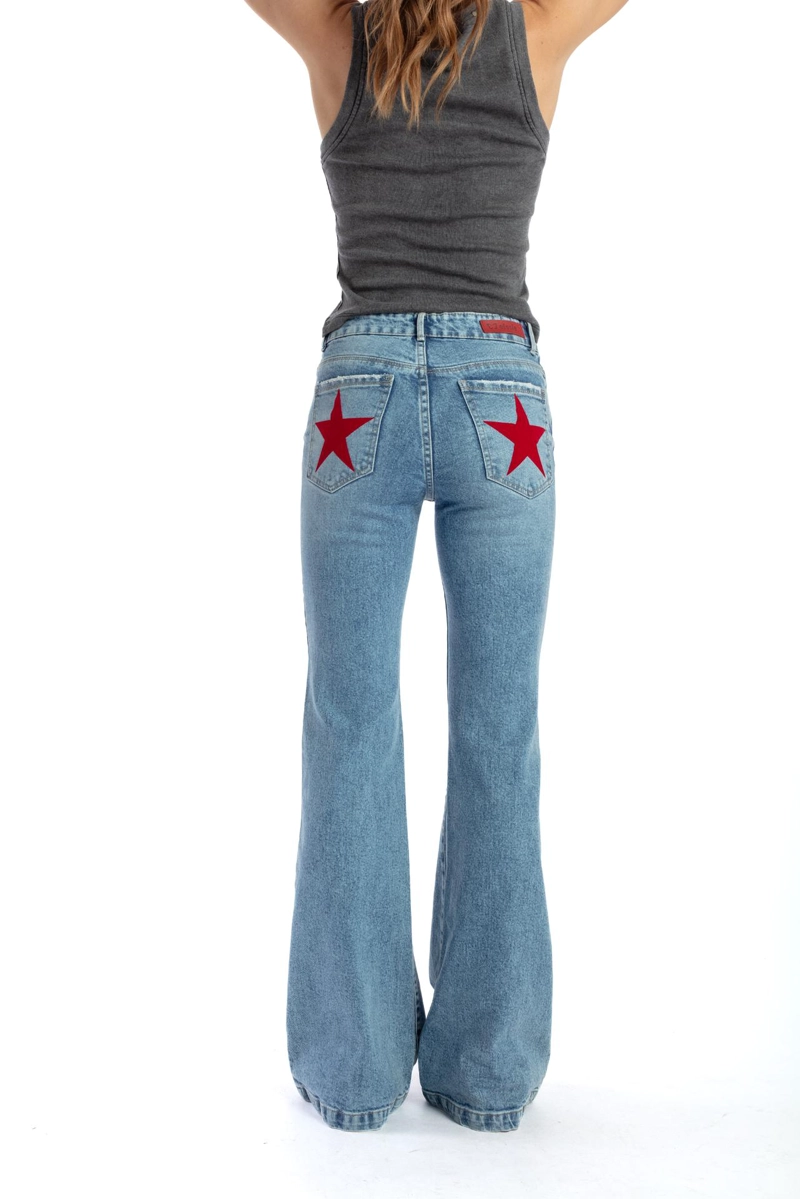 JEANS KENAI BLUE LIGHT FLARE ESTRELLAS BOLSILLOS EFESIS - 4