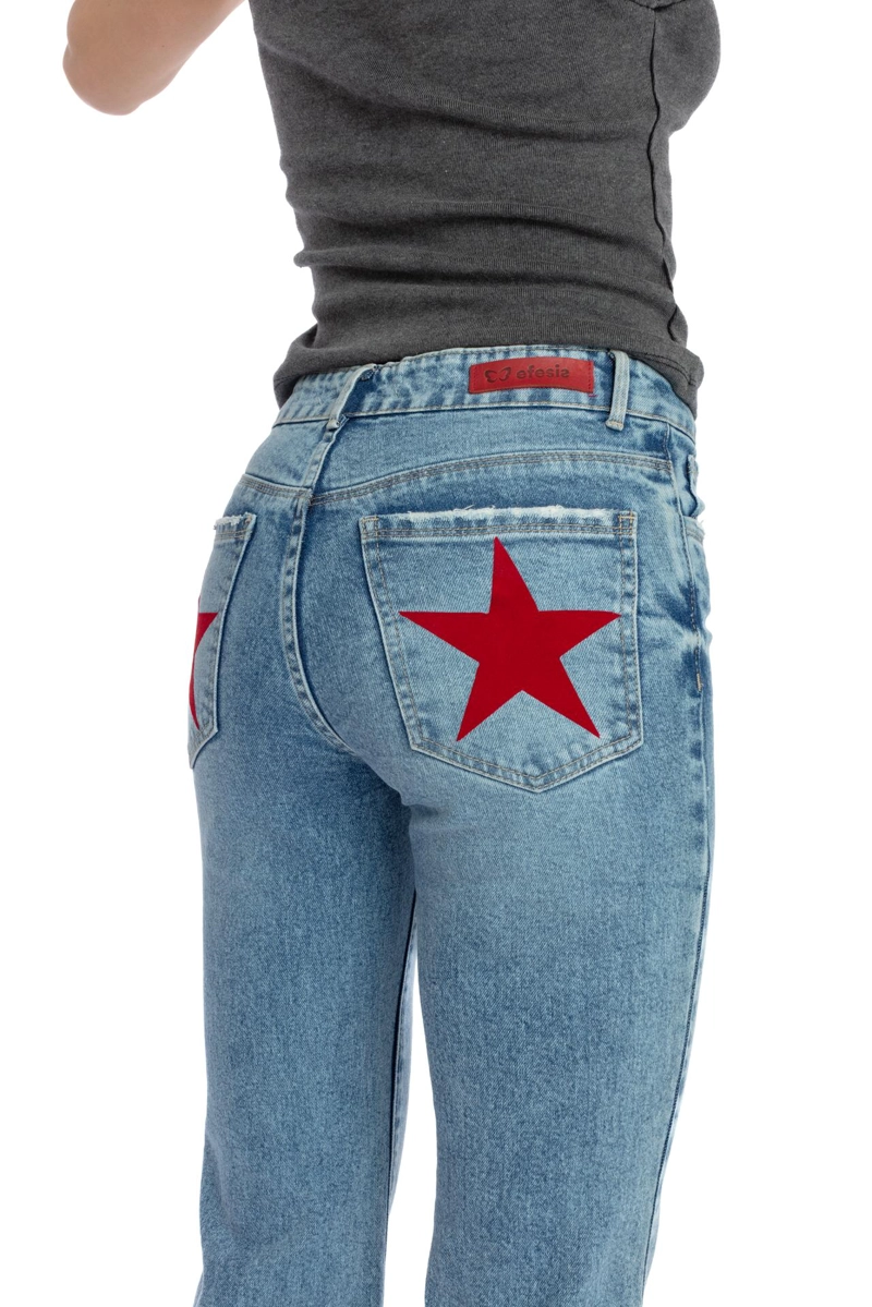 JEANS KENAI BLUE LIGHT FLARE ESTRELLAS BOLSILLOS EFESIS - 5