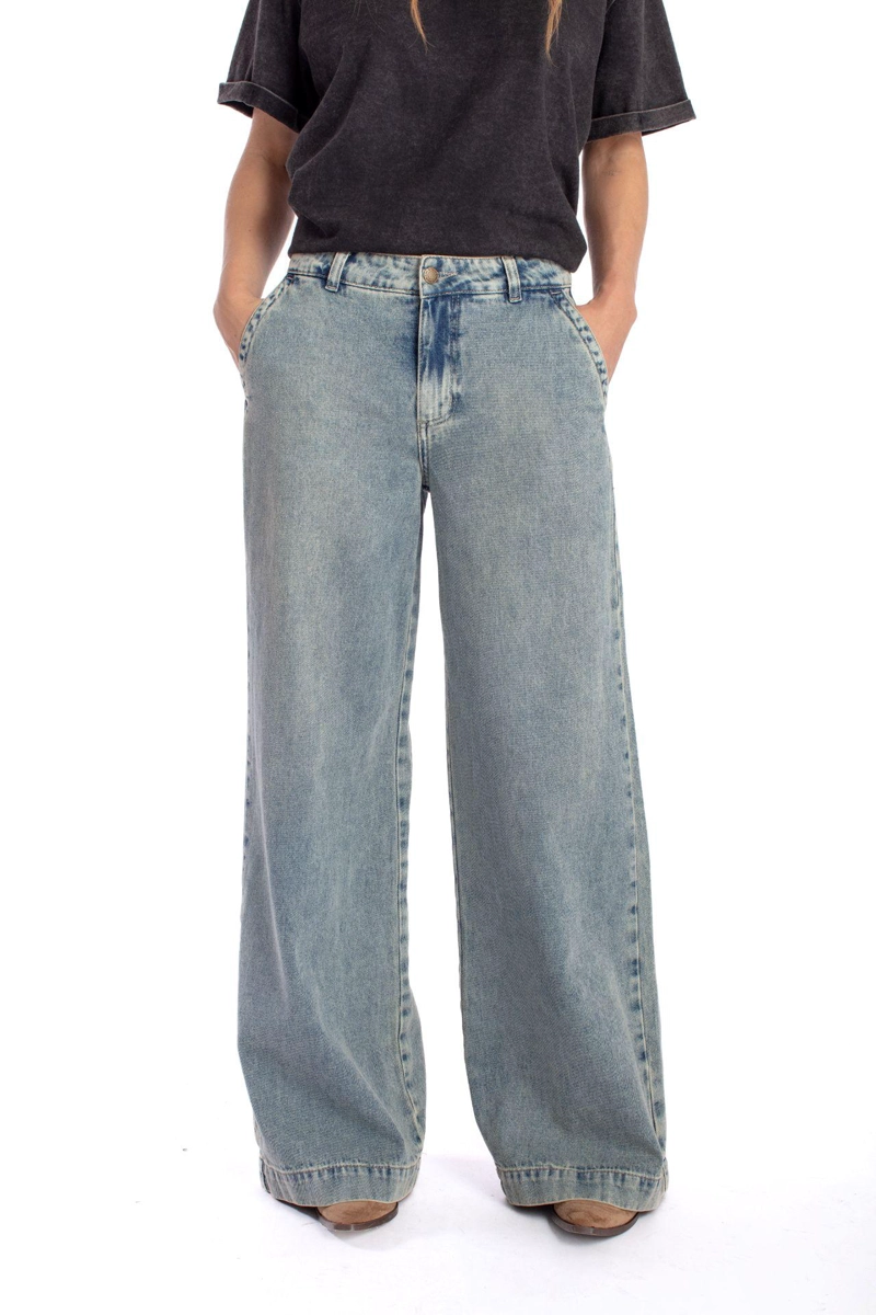 JEANS DEKA PALAZZO BOLSILLO C/ TAPETAS SOBRETEÑIDO AZUL EFESIS - 2