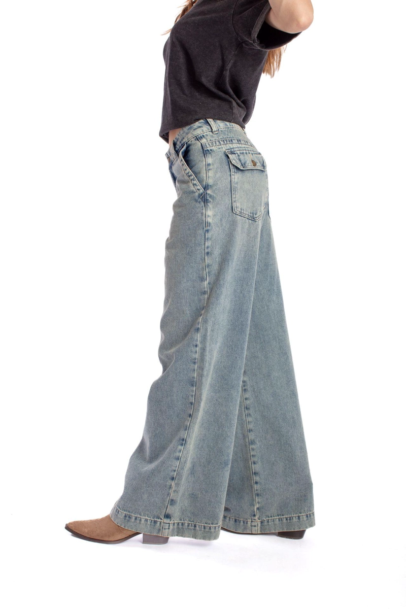 JEANS DEKA PALAZZO BOLSILLO C/ TAPETAS SOBRETEÑIDO AZUL EFESIS - 3