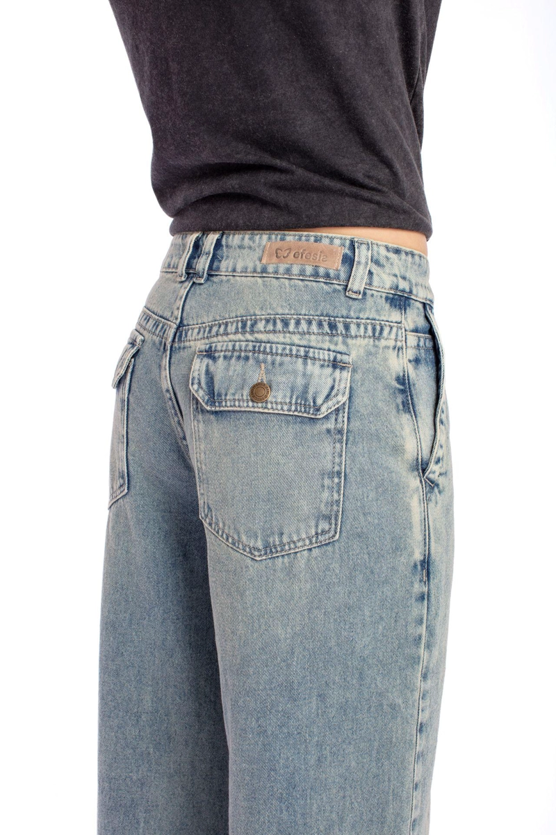 JEANS DEKA PALAZZO BOLSILLO C/ TAPETAS SOBRETEÑIDO AZUL EFESIS - 5