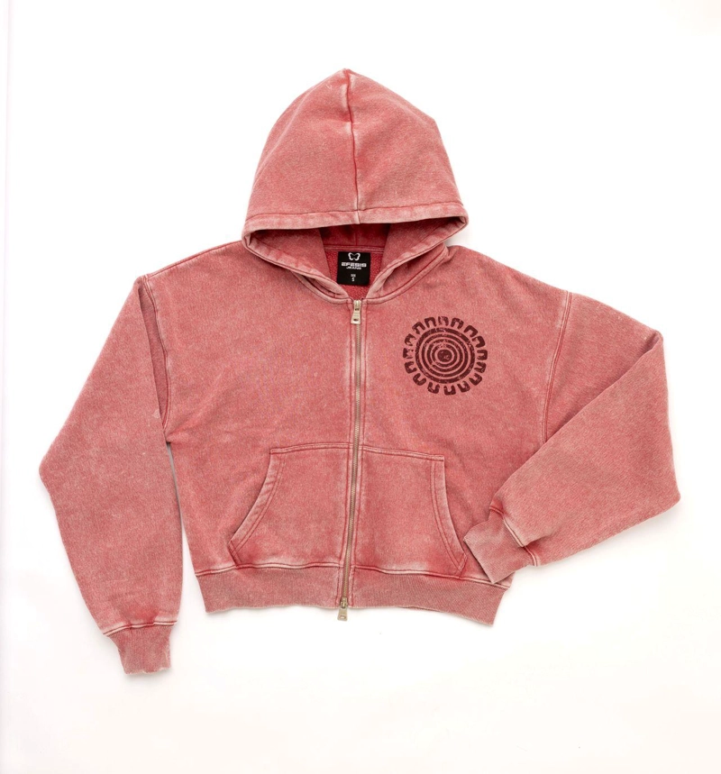 POLERON ZIPER OVERSIZE GRAVILLADO Y ESTAMPADO BURDEO EFESIS - 7