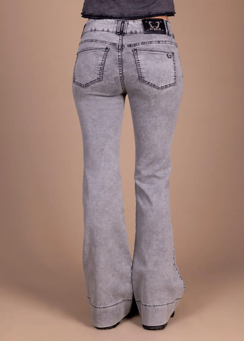JEANS ORION FLARE TAPETAS BOLSILLOS GRIS EFESIS - 4