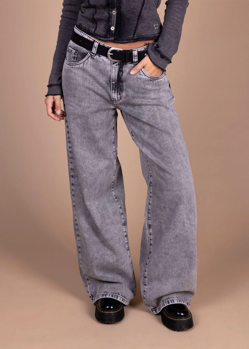 JEANS ACRUX PALAZZO ALTURA C/ TAPETAS GRIS EFESIS - 2