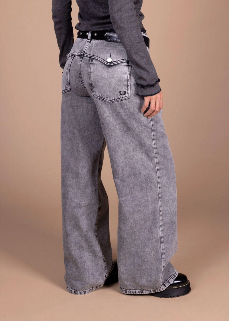 JEANS ACRUX PALAZZO ALTURA C/ TAPETAS GRIS EFESIS - 3